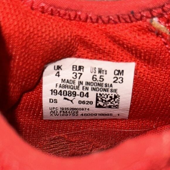 Puma Women's Radiate Training Shoe Red Gold Size 6.5 - Picture 3 of 8